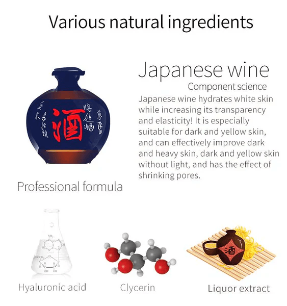 MITOMO Sake essence mask 26g - Maschera viso giapponese al sakè