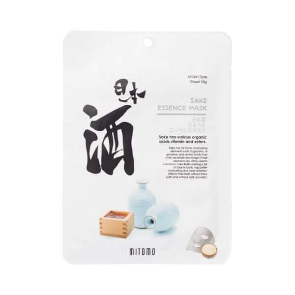 MITOMO Sake essence mask 26g - Maschera viso giapponese al sakè