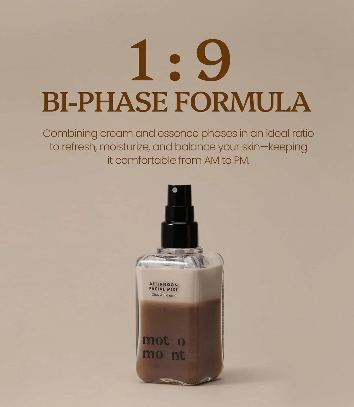 MOTOMONT Afternoon Facial Mist 100ml - Mist viso coreana bifasica