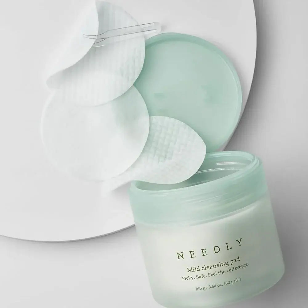 NEEDLY Mild Cleansing Pad Makeup Remover 60 pcs 160g - Dischetti imbevuti struccanti