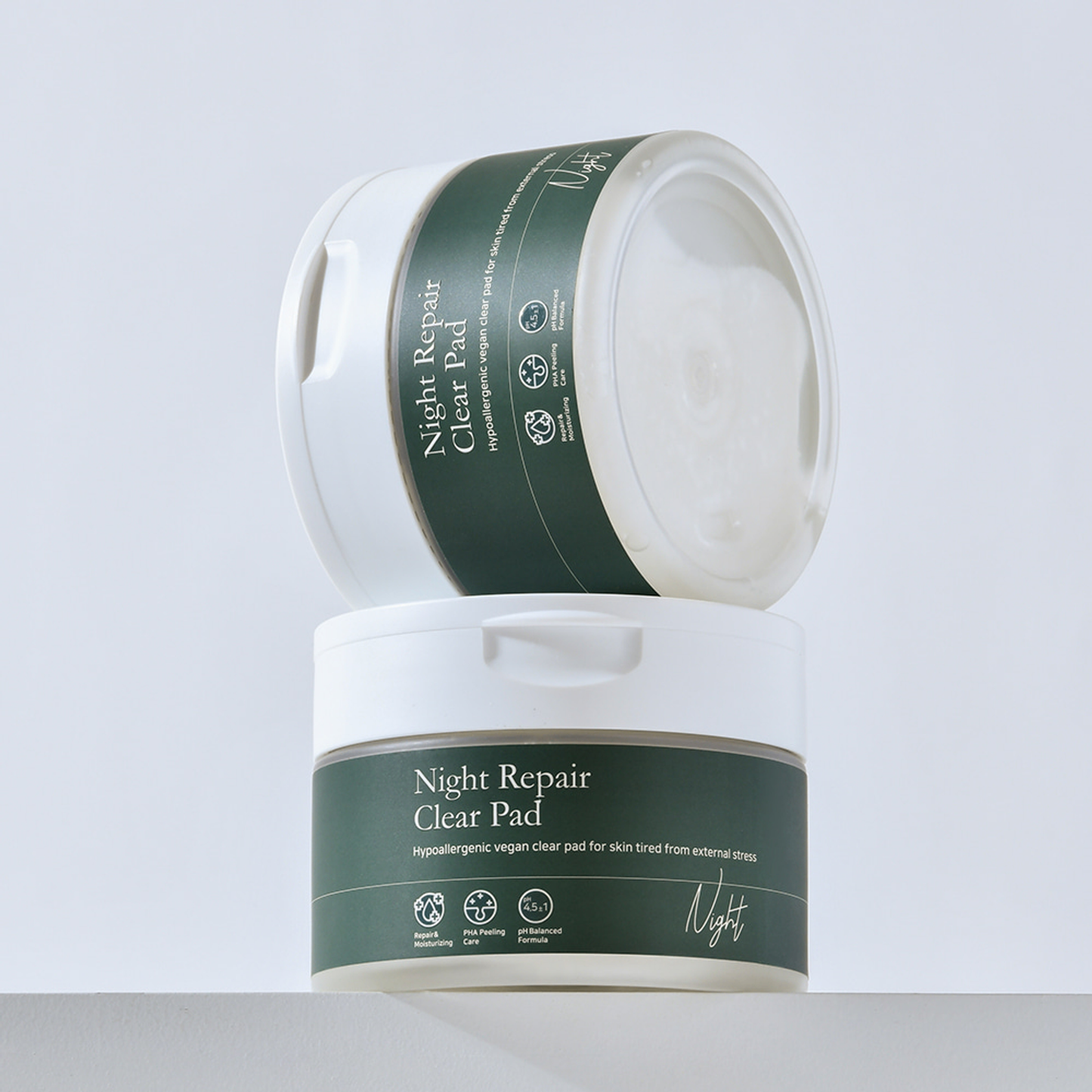 NOAV Night Repair Clear Pad 250ml / 70pads - Toner pad coreani esfolianti