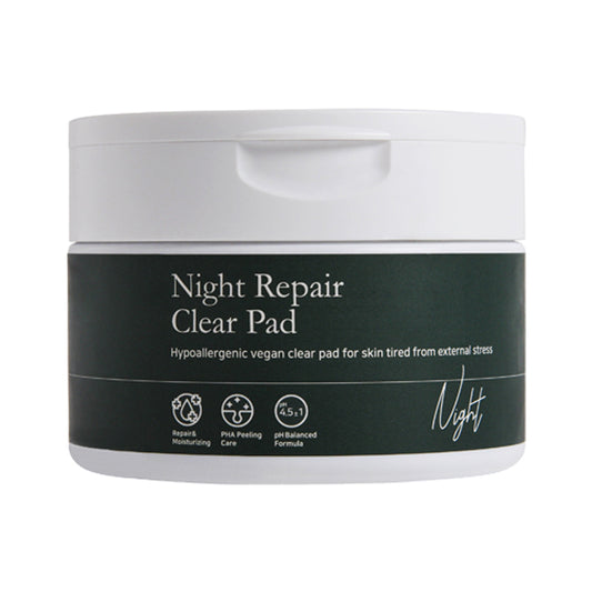 NOAV Night Repair Clear Pad 250ml / 70pads - Toner pad coreani esfolianti