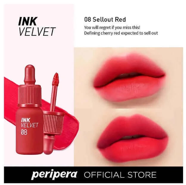 PERIPERA Ink Airy Velvet AD 08Sellout Red - 4g - HomeSkin