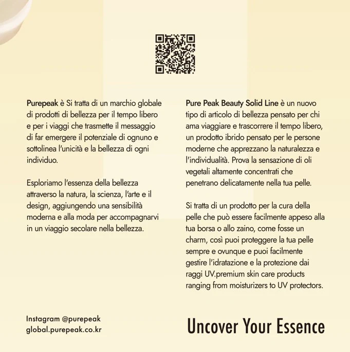 PUREPEAK Posh Tone up SPF50+ PA++++ 14g - Stick solare uniformante