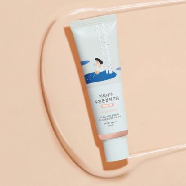 ROUND LAB Birch Juice Moisturizing Tone-Up Sunscreen SPF50+ PA++++ 50ml - Protezione solare coreana uniformante