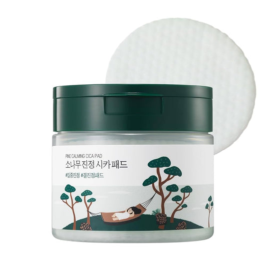 ROUND LAB Pine Calming Cica Pad 50 pcs - Dischetti imbevuti in tonico esfoliante