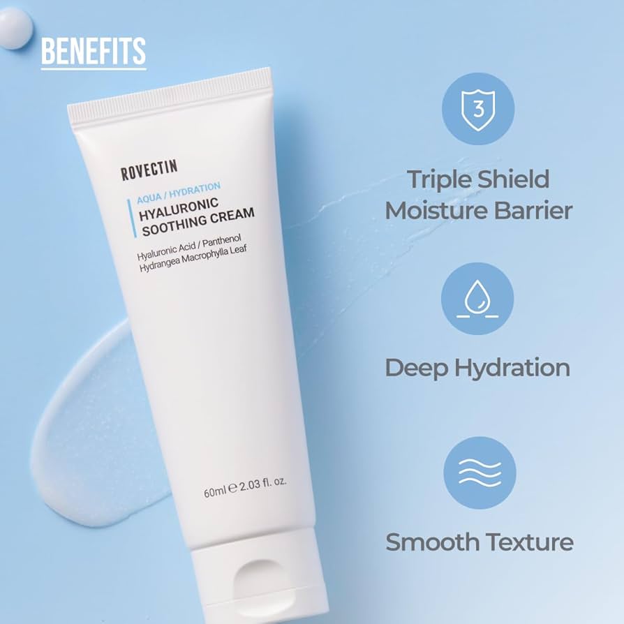 ROVECTIN Hyaluronic Soothing Cream 60ml - Crema viso idratante con ialuronico