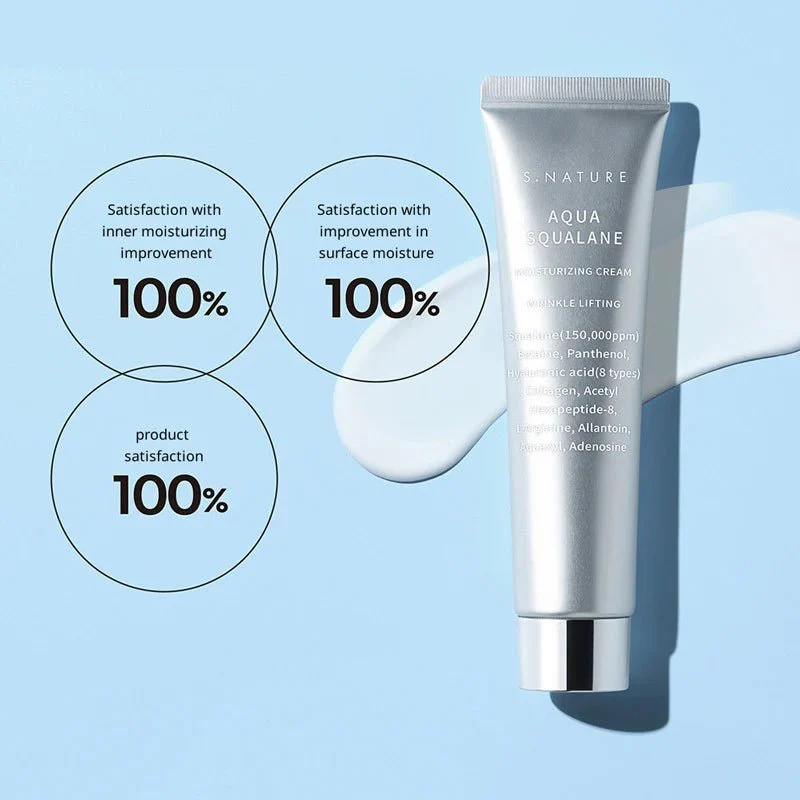 S.NATURE Aqua Squalane Moisturizing Cream 60ml - Crema viso idratante con Squalano