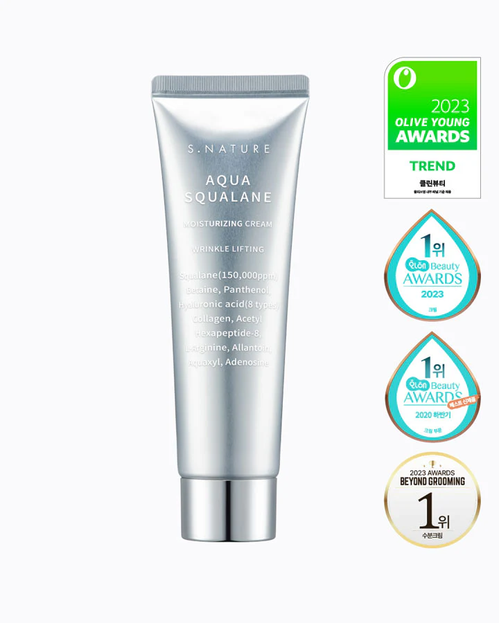 S.NATURE Aqua Squalane Moisturizing Cream 60ml - Crema viso idratante con Squalano