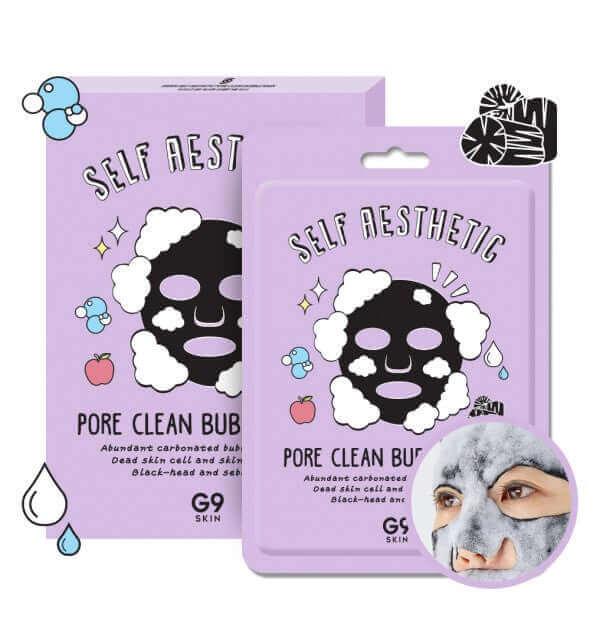 G9SKIN Self Aesthetic Pore Clean Bubble Mask - 1 Maschera - HomeSkin