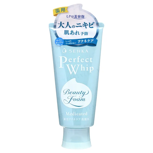 SHISEIDO Senka Perfect Whip Medicated Acne Cleansing Foam 120g - Detergente viso specifico acne