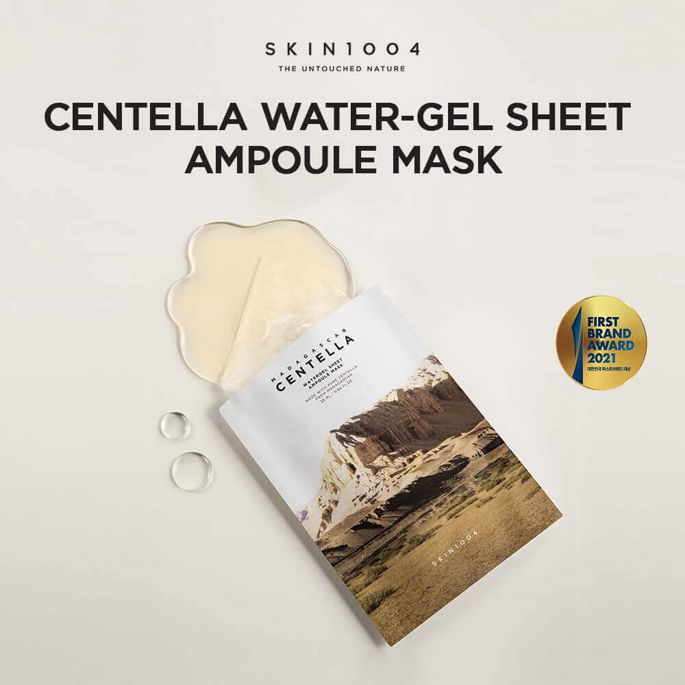 SKIN1004 Madagascar Centella Watergel Sheet Ampoule Mask 25ml - Maschera viso in tessuto alla centella