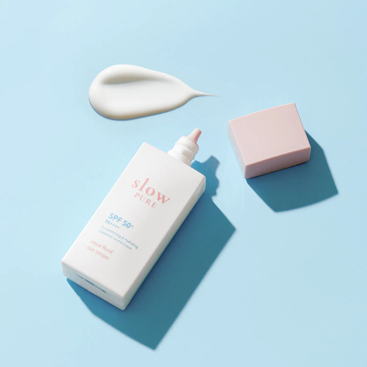 SLOWPURE Aqua Fluid Sun Serum 50ml - Protezione solare viso fluida