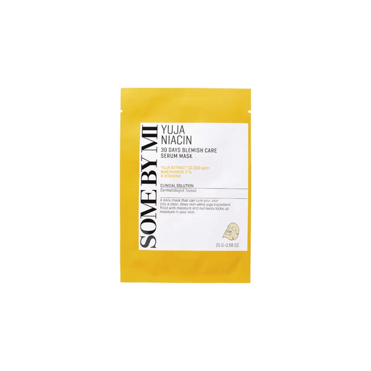 SOME BY MI Yuja Niacin 30 Days Blemish Care Serum Mask 25g - Maschera viso con Yuja