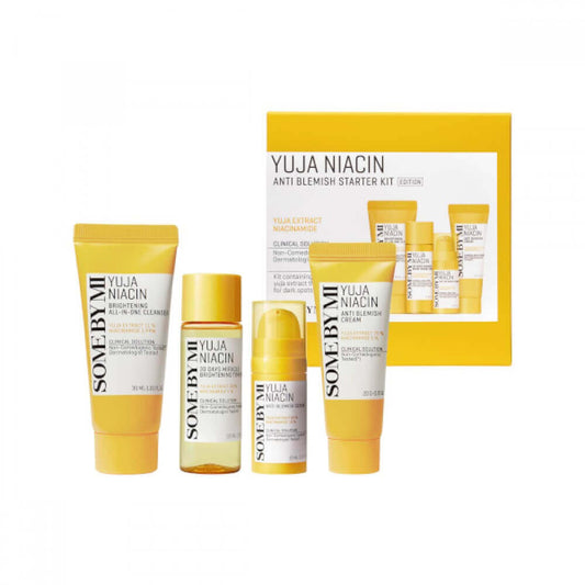 SOME BY MI Yuja Niacin Anti Blemish Starter Kit - Kit skincare per trattare macchie e imperfezioni