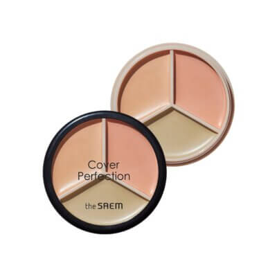 THE SAEM Cover Perfection Triple Pot  Concealer Correct Beige 4.5g - Correttore coreano con 3 colorazioni
