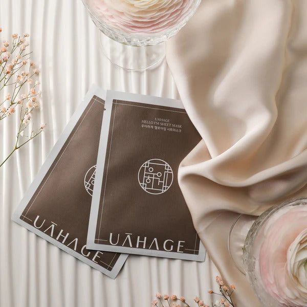 UAHAGE Hello I'm Sheet Mask 25ml - maschera viso coreana idratante