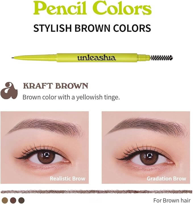 UNLEASHIA Defining Eyebrow Pencil 0,025g - Matita sopracciglia in due colorazioni