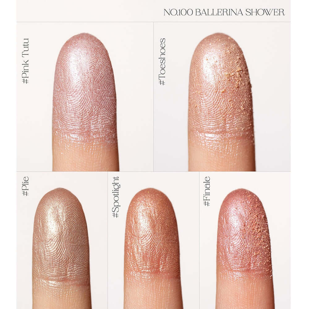 UNLEASHIA Mood Shower Face Palette N.100 Ballerina - Palette viso illuminanti con 5 tonalità differenti