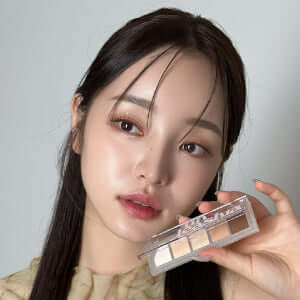 UNLEASHIA Mood Shower Face Palette N.3 Nude Shower - Palette viso coreana ombretti multifunzione