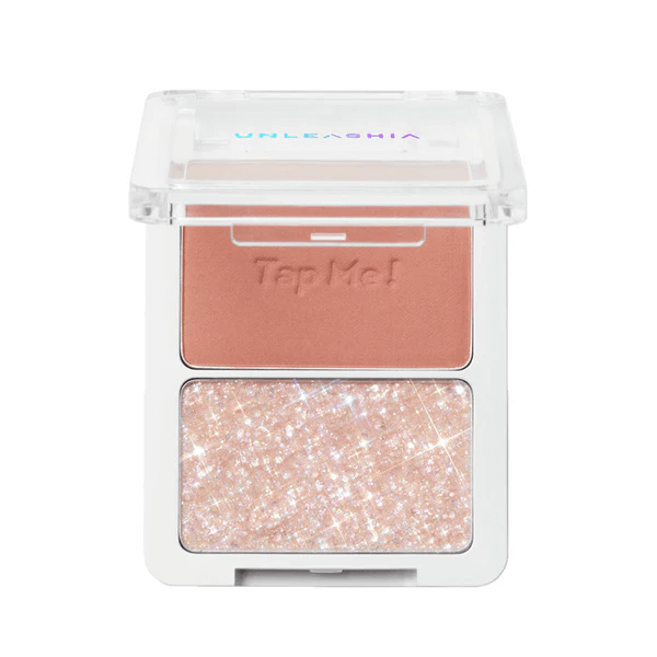 UNLEASHIA Tap Me Palette Duo N°1 Pitapat 8,4g - Palette coreana con due ombretti compatti