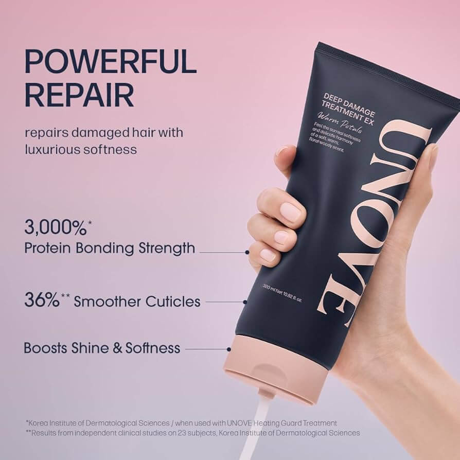 UNOVE Deep Damage Treatment EX Warm Petals 320ml - Trattamento capelli danneggiati