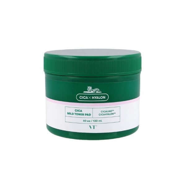 VT COSMETICS Cica Mild Toner Pad 60ea 130ml - Pad esfolianti e lenitivi