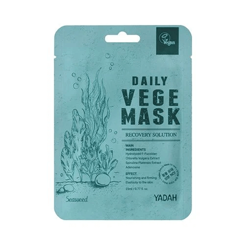 YADAH Daily Vege Mask Recovery Solution Seaweed 23ml - Maschera slow-age idratante alle alghe